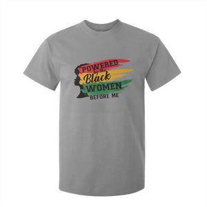 Powered By The Black Women Before Me T Shirt For Kid TS09 Sport Gray Print Your Wear