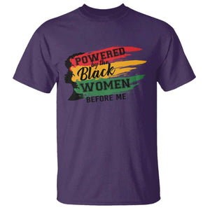 Powered By The Black Women Before Me T Shirt TS09 Purple Print Your Wear