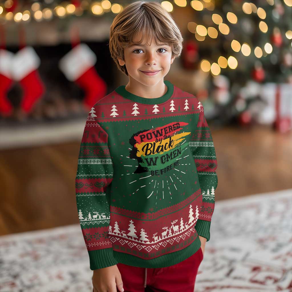 Powered By The Black Women Before Me Ugly Christmas Sweater TS09 Christmas Print Your Wear