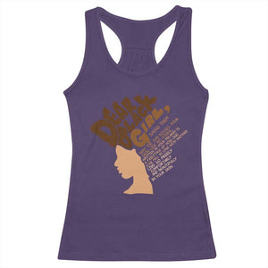 Dear Black Girl Black Women Pride Racerback Tank Top TS09 Purple Print Your Wear