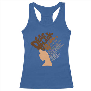 Dear Black Girl Black Women Pride Racerback Tank Top TS09 Royal Blue Print Your Wear