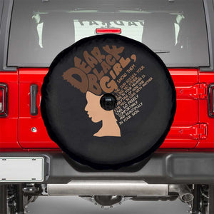 Dear Black Girl Black Women Pride Spare Tire Cover TS09 Black Print Your Wear