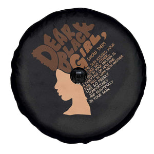 Dear Black Girl Black Women Pride Spare Tire Cover TS09 Print Your Wear