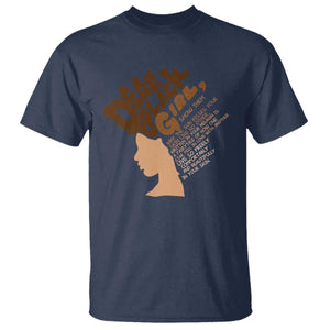 Dear Black Girl Black Women Pride T Shirt TS09 Navy Print Your Wear