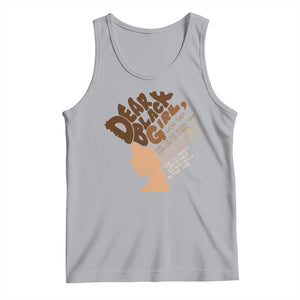 Dear Black Girl Black Women Pride Tank Top TS09 Athletic Heather Print Your Wear