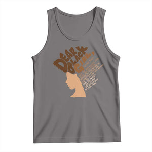 Dear Black Girl Black Women Pride Tank Top TS09 Deep Heather Print Your Wear