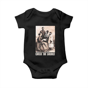 Black History Baby Onesie Check the Source African American TS09 Black Print Your Wear