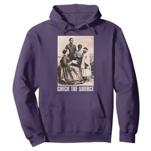 Black History Hoodie Check the Source African American TS09 Purple Print Your Wear