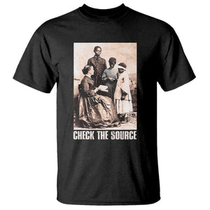 Black History T Shirt Check the Source African American TS09 Black Print Your Wear