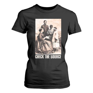 Black History T Shirt For Women Check the Source African American TS09 Black Print Your Wear