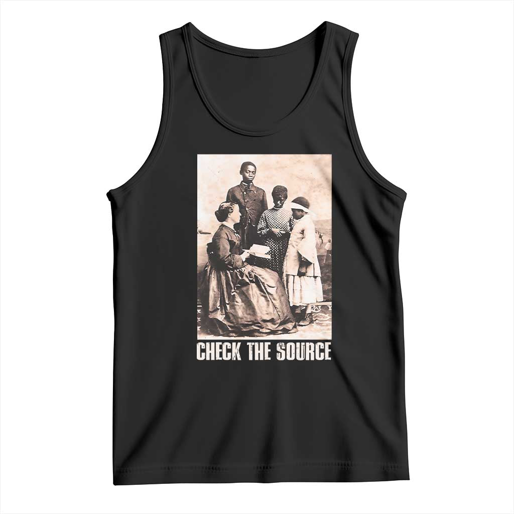 Black History Tank Top Check the Source African American TS09 Black Print Your Wear