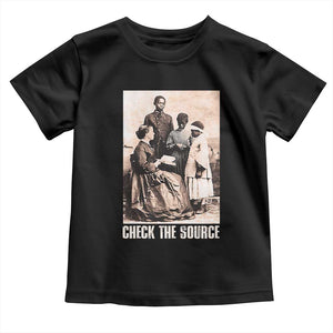 Black History Toddler T Shirt Check the Source African American TS09 Black Print Your Wear