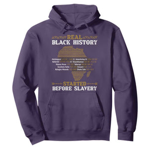 Real Black History Started Before Slavery Hoodie TS09 Purple Print Your Wear