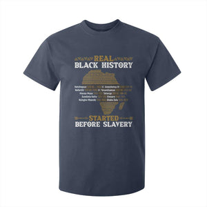 Real Black History Started Before Slavery T Shirt For Kid TS09 Navy Print Your Wear