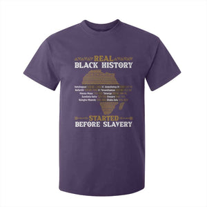 Real Black History Started Before Slavery T Shirt For Kid TS09 Purple Print Your Wear