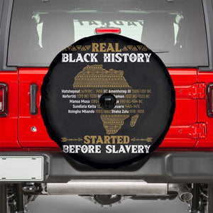 Real Black History Started Before Slavery Spare Tire Cover TS09 Black Print Your Wear