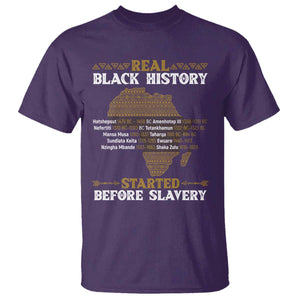 Real Black History Started Before Slavery T Shirt TS09 Purple Print Your Wear