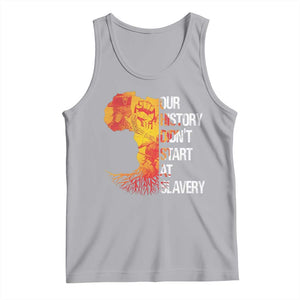 Black History Tank Top Our History Didn't Start At Slavery TS09 Athletic Heather Print Your Wear