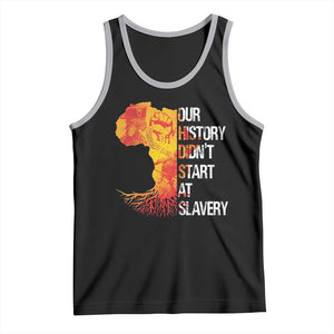 Black History Tank Top Our History Didn't Start At Slavery TS09 Black Athletic Heather Print Your Wear