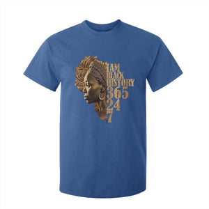 I Am Black History 365 24 7 T Shirt For Kid TS09 Royal Blue Print Your Wear