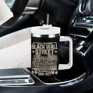 Black Wall Street Tumbler With Handle Never Forget 1906 1921 Tulsa Black History TS09 Print Your Wear