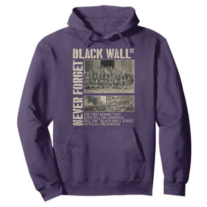 Black Wall Street Hoodie Never Forget Tulsa Black History Month TS09 Purple Print Your Wear