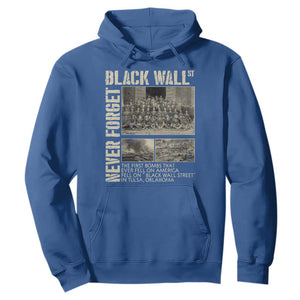 Black Wall Street Hoodie Never Forget Tulsa Black History Month TS09 Royal Blue Print Your Wear