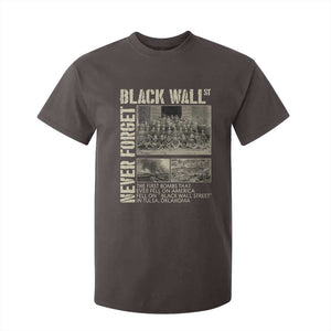 Black Wall Street T Shirt For Kid Never Forget Tulsa Black History Month TS09 Dark Chocolate Print Your Wear