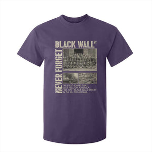 Black Wall Street T Shirt For Kid Never Forget Tulsa Black History Month TS09 Purple Print Your Wear