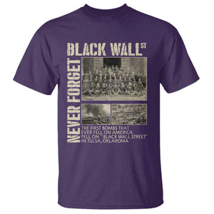 Black Wall Street T Shirt Never Forget Tulsa Black History Month TS09 Purple Print Your Wear