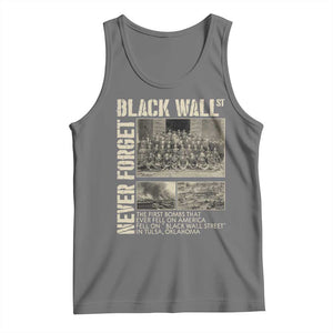 Black Wall Street Tank Top Never Forget Tulsa Black History Month TS09 Black Heather Print Your Wear