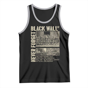 Black Wall Street Tank Top Never Forget Tulsa Black History Month TS09 Black Athletic Heather Print Your Wear