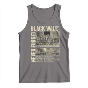 Black Wall Street Tank Top Never Forget Tulsa Black History Month TS09 Deep Heather Print Your Wear