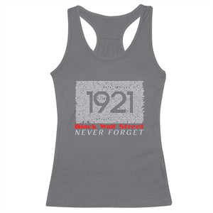 Black Wall Street Racerback Tank Top Never Forget 1921 Greenwood Tulsa Black History TS09 Charcoal Print Your Wear