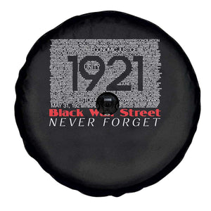 Black Wall Street Spare Tire Cover Never Forget 1921 Greenwood Tulsa Black History TS09 Print Your Wear