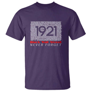 Black Wall Street T Shirt Never Forget 1921 Greenwood Tulsa Black History TS09 Purple Print Your Wear