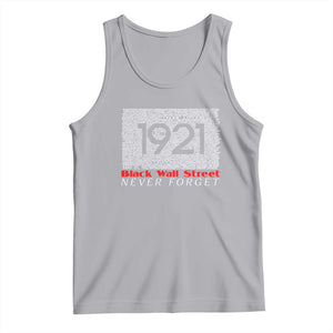 Black Wall Street Tank Top Never Forget 1921 Greenwood Tulsa Black History TS09 Athletic Heather Print Your Wear