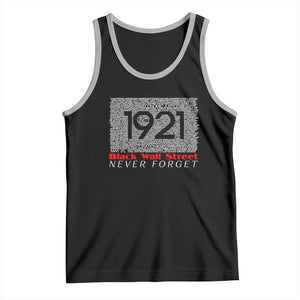 Black Wall Street Tank Top Never Forget 1921 Greenwood Tulsa Black History TS09 Black Athletic Heather Print Your Wear