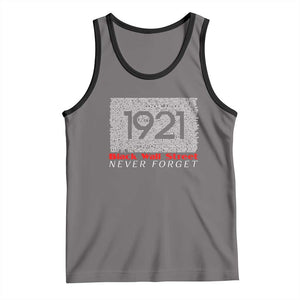 Black Wall Street Tank Top Never Forget 1921 Greenwood Tulsa Black History TS09 Deep Heather Black Print Your Wear