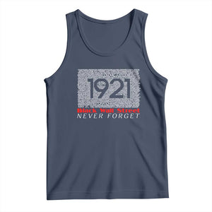 Black Wall Street Tank Top Never Forget 1921 Greenwood Tulsa Black History TS09 Navy Print Your Wear