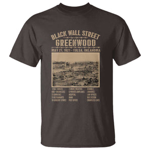 Black Wall Street T Shirt Never Forget 1921 Tulsa Black History Retro TS09 Dark Chocolate Print Your Wear