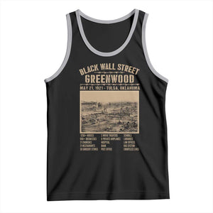 Black Wall Street Tank Top Never Forget 1921 Tulsa Black History Retro TS09 Black Athletic Heather Print Your Wear