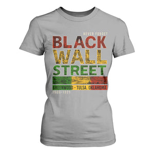 Never Forget Black Wall Street T Shirt For Women Greenwood Tulsa Oklahoma Black History TS09 Sport Gray Print Your Wear