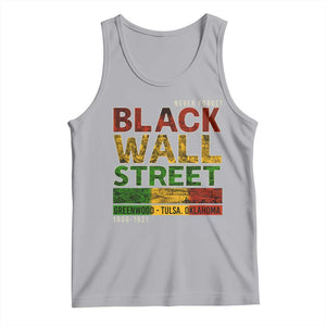 Never Forget Black Wall Street Tank Top Greenwood Tulsa Oklahoma Black History TS09 Athletic Heather Print Your Wear