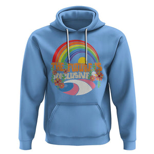 LGBT Pride Hoodie The Future Is Inclusive Rainbow TS09 Carolina Blue Printyourwear