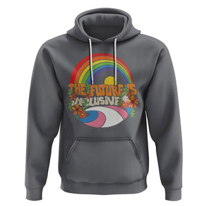 LGBT Pride Hoodie The Future Is Inclusive Rainbow TS09 Charcoal Printyourwear