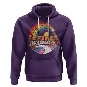 LGBT Pride Hoodie The Future Is Inclusive Rainbow TS09 Purple Printyourwear