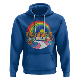 LGBT Pride Hoodie The Future Is Inclusive Rainbow TS09 Royal Blue Printyourwear