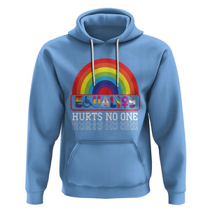 LGBTQ Ally Equality Hurts No One Hoodie TS09 Carolina Blue Printyourwear