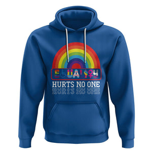 LGBTQ Ally Equality Hurts No One Hoodie TS09 Royal Blue Printyourwear